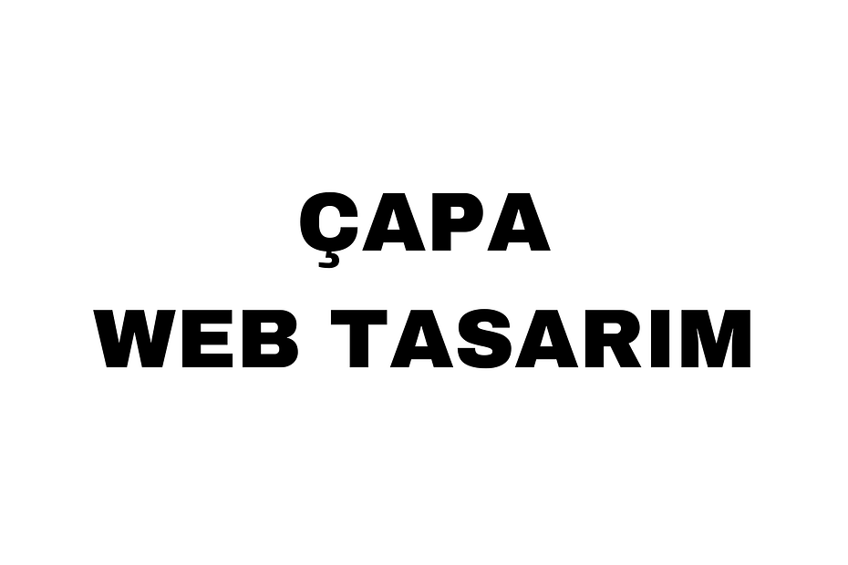 Çapa Web Tasarım