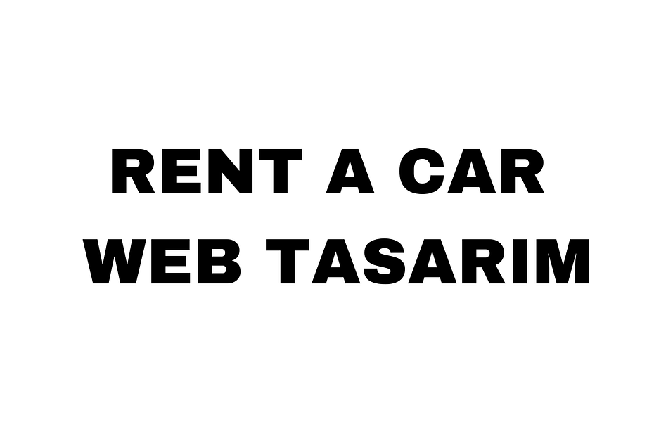 Rent A Car Web Tasarım