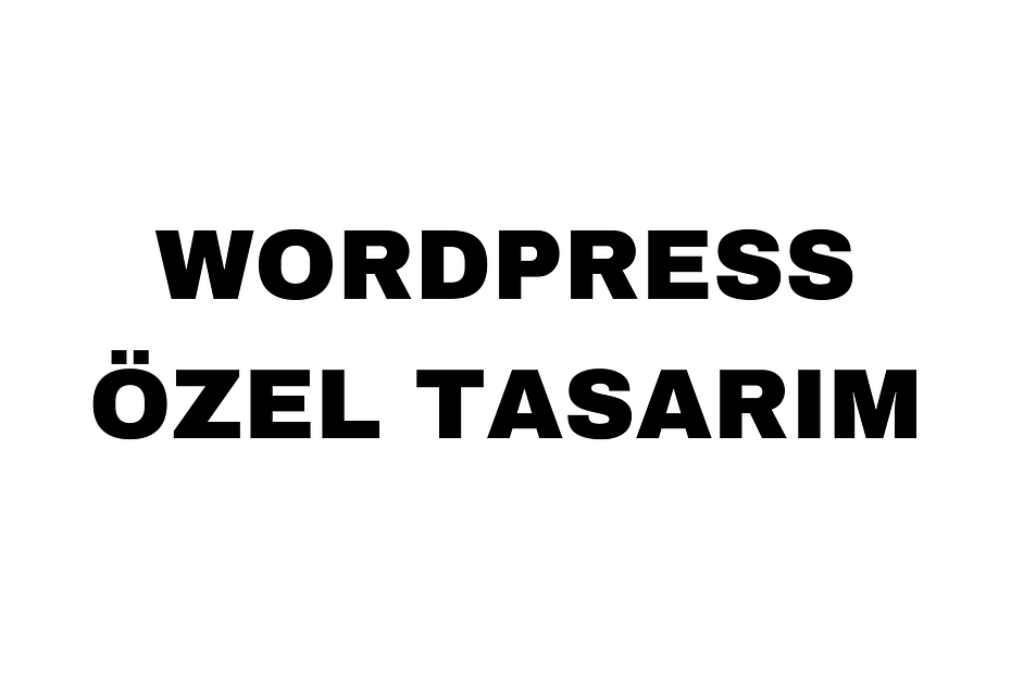 WordPress Özel Tasarım